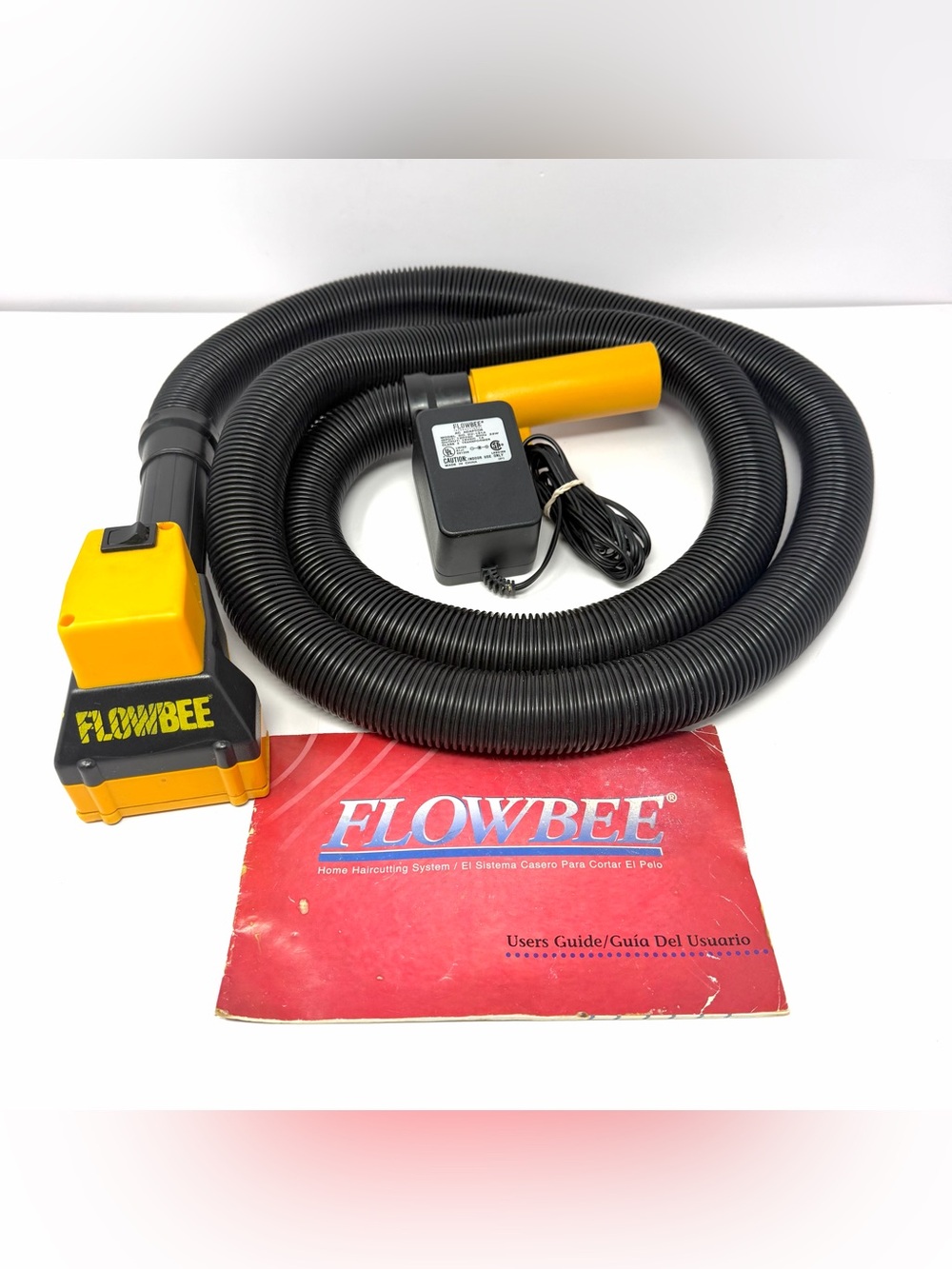 Vintage FLOWBEE Haircutting System Power Head Hose Only W/ Power Cord & Manual.